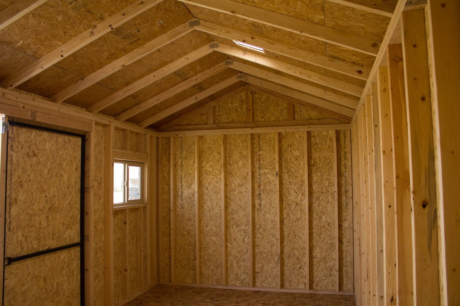primer shed framing spacing