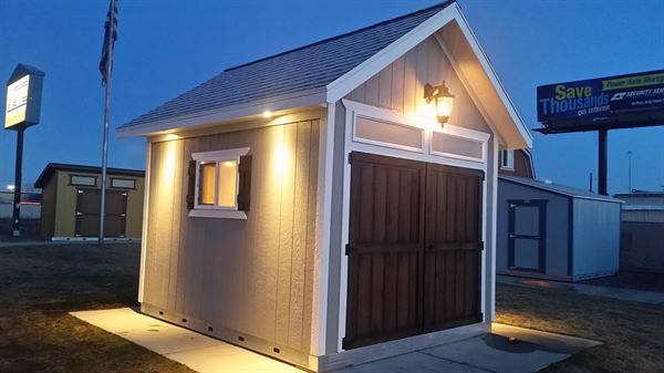 shed storage holiday lighting decorations