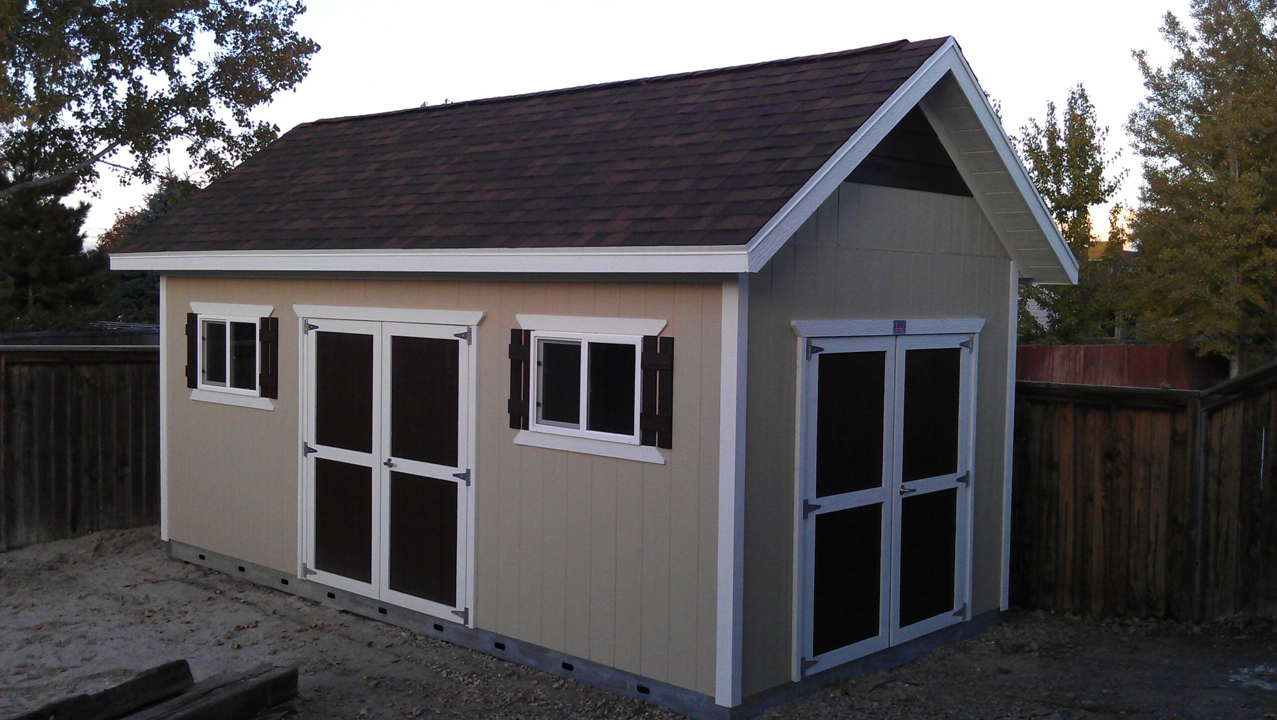 shed foundation size materials