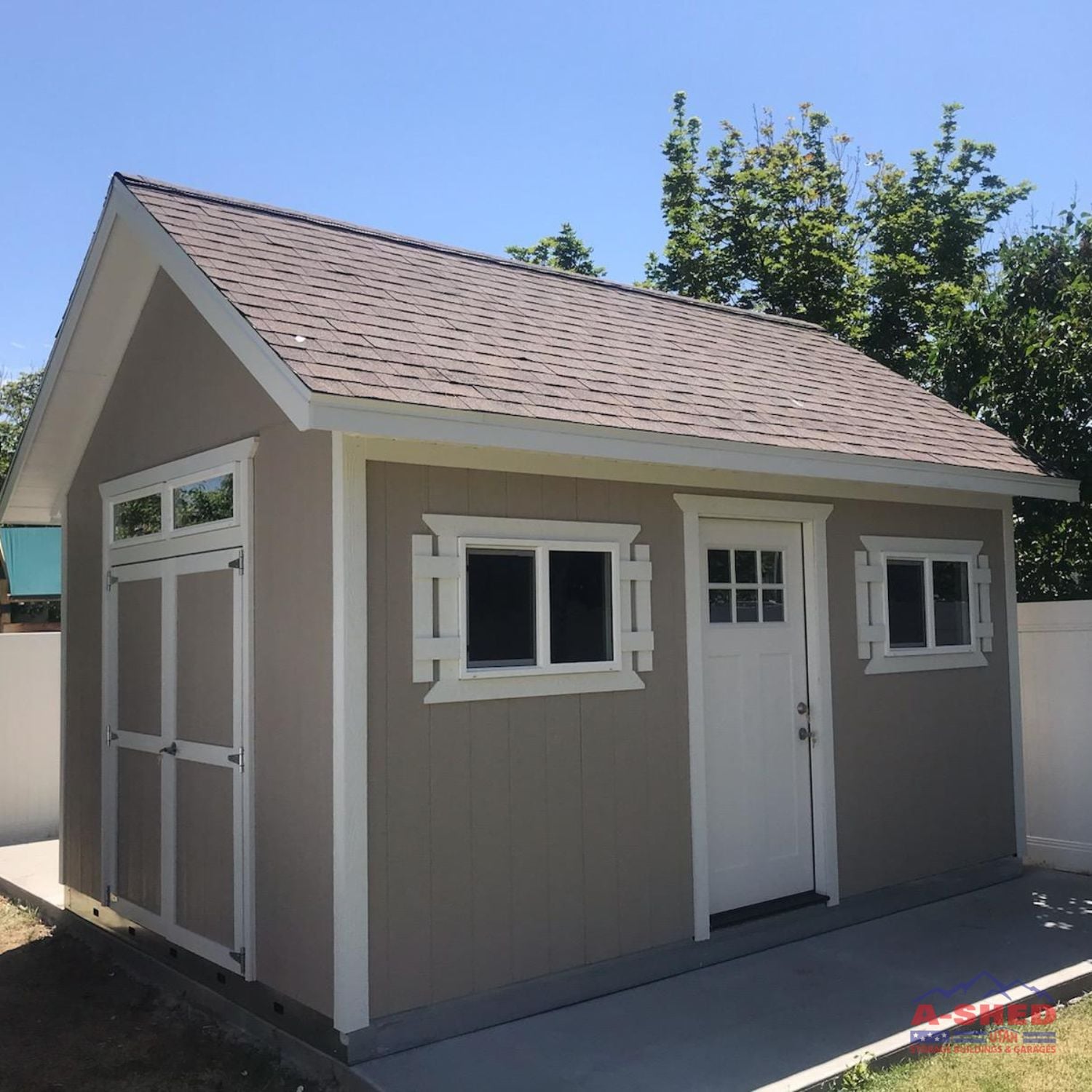 Custom Sheds with Doors and Windows A-Shed Utah